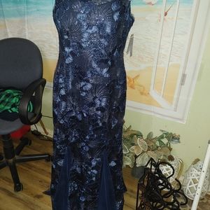ALEX EVENINGS NAVY NWT SIZE 12